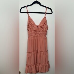 SCOWICH PEACH TIE BACK DRESS